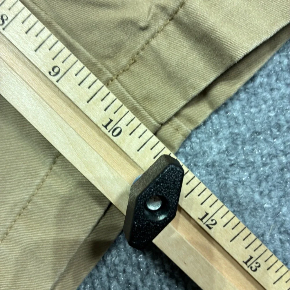 Banana Republic‎ Mens Chino Shorts Tan Sz.35 Flat Front Casual Summer Preppy